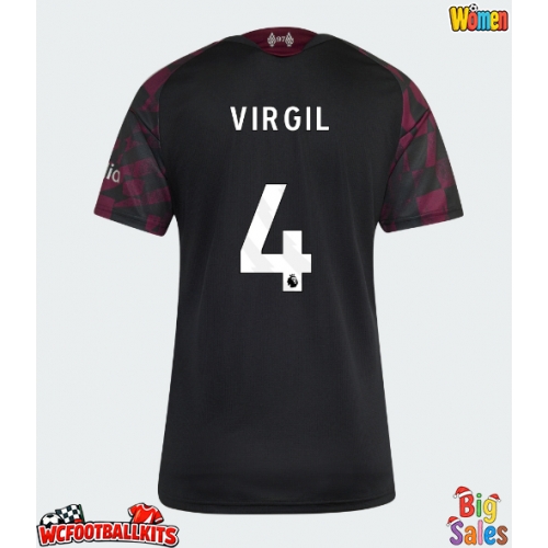 Liverpool Virgil van Dijk #4 Replica Third Stadium Shirt for Women 2026-27 Short Sleeve